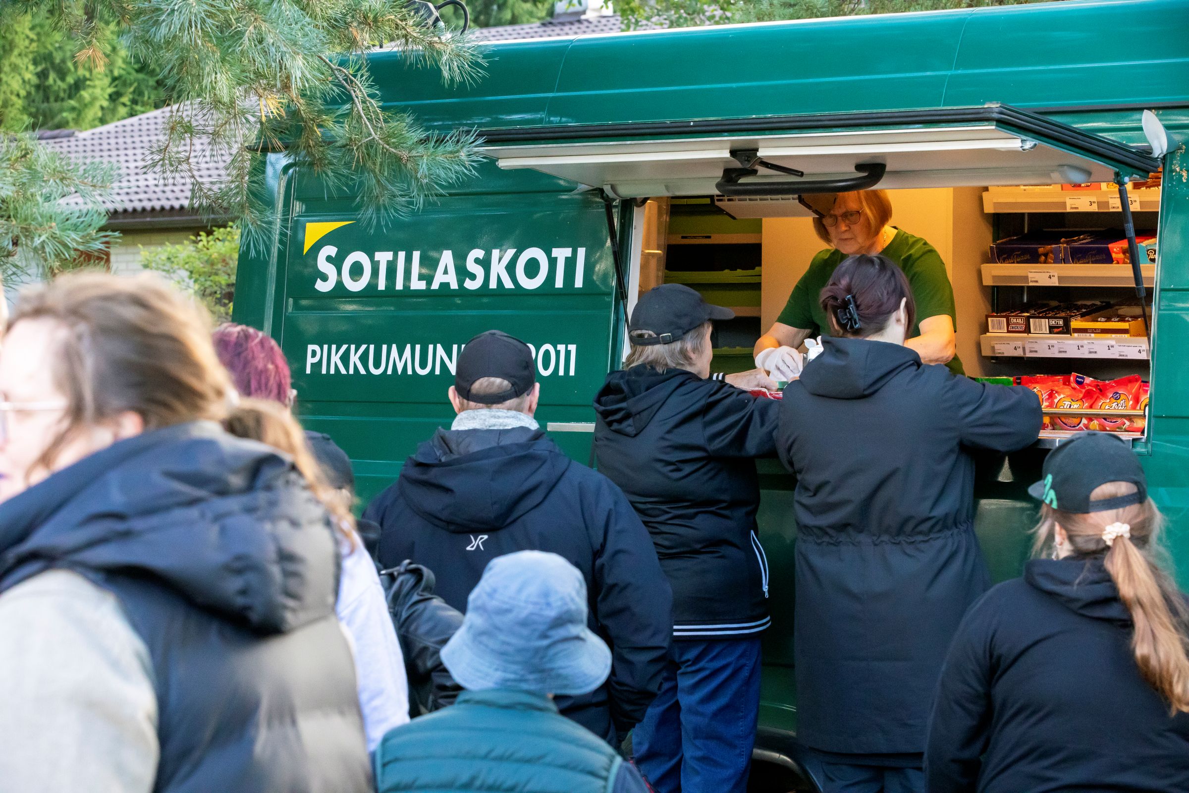 Sotilaskoti iltahartaudessa